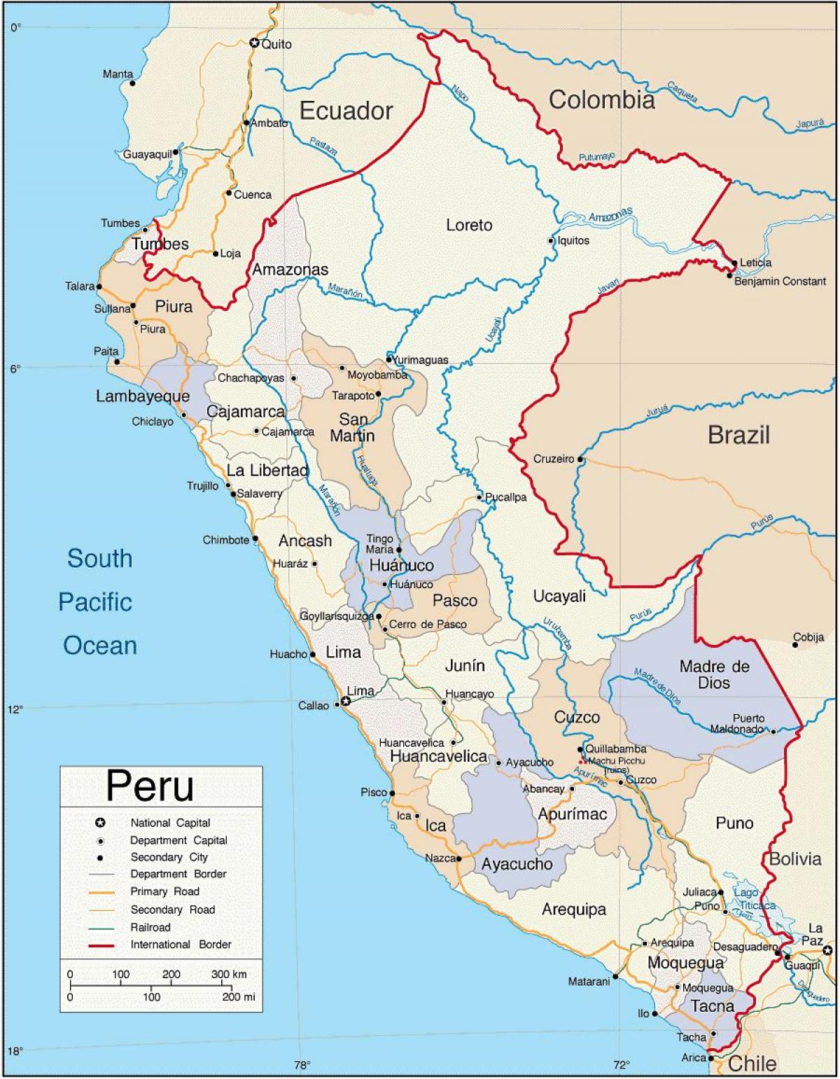 bản đồ của con Peru