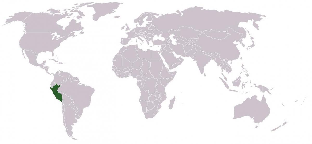 bản đồ của Peru toàn cầu