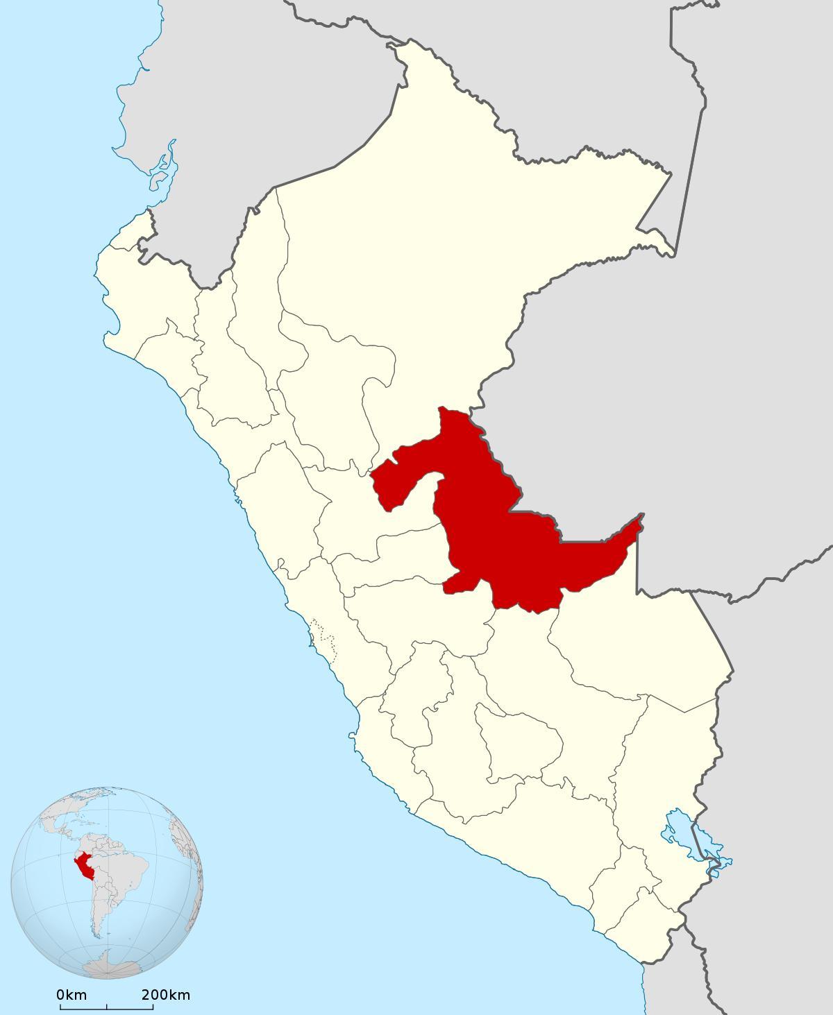 bản đồ của pucallpa Peru