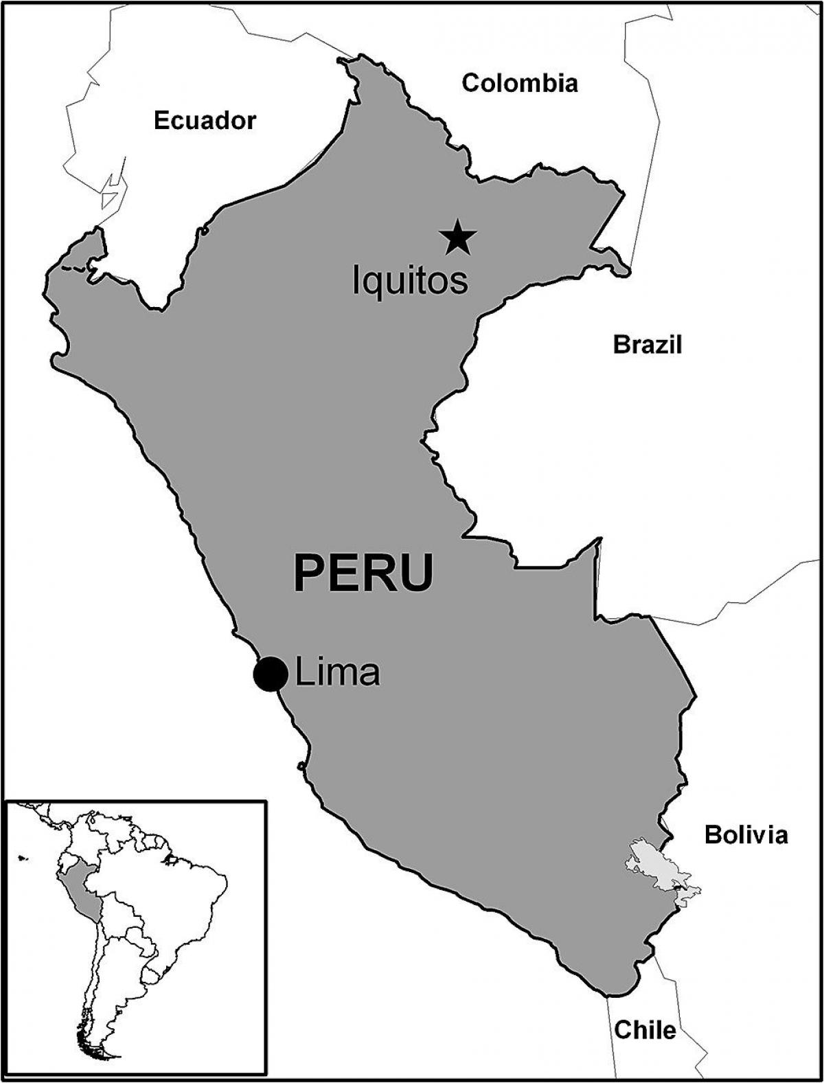 bản đồ của iquitos Peru