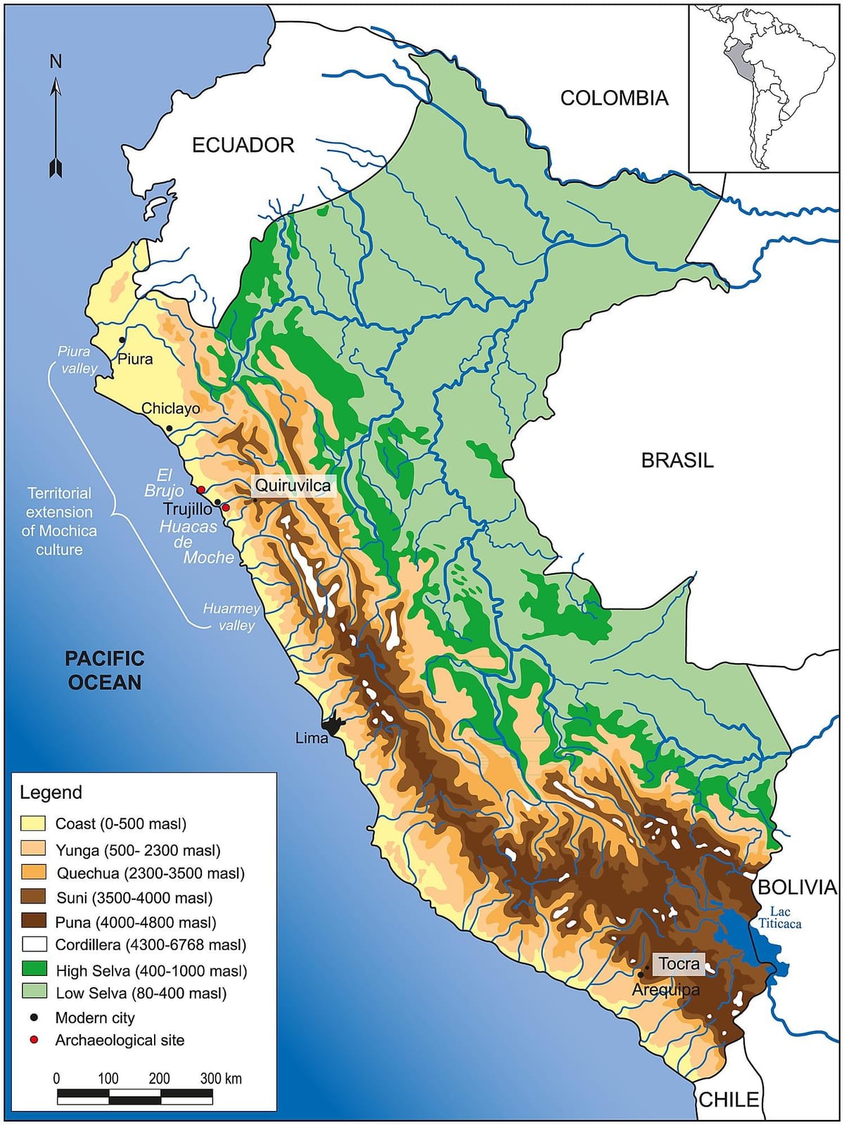 Peru địa lý bản đồ