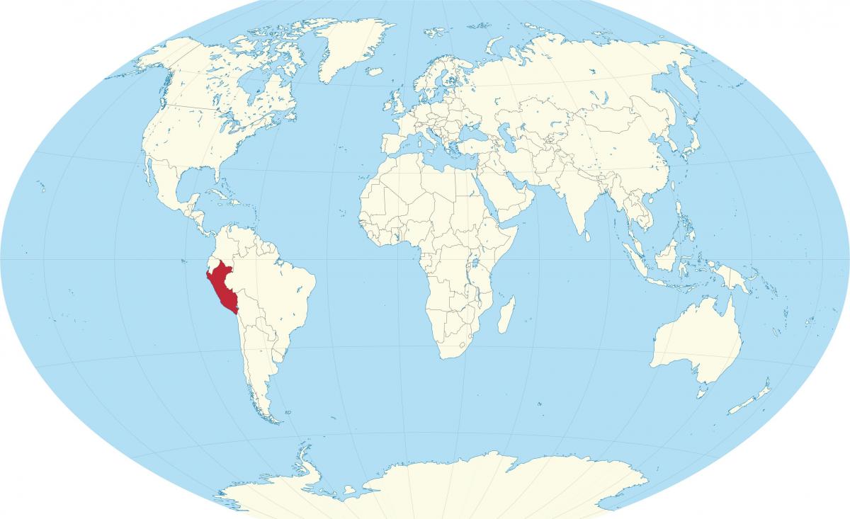 bản đồ thế giới đang ở Peru