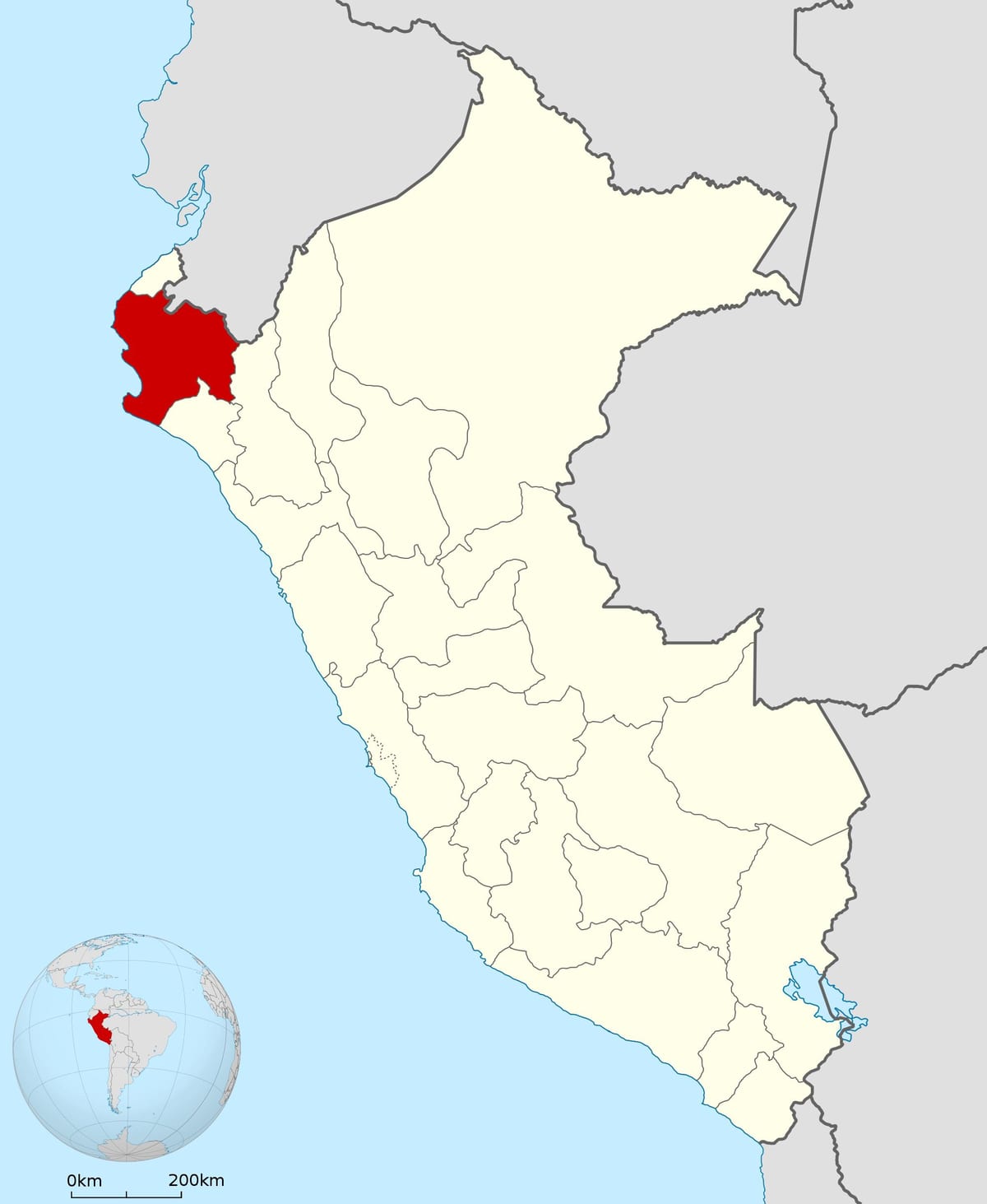 bản đồ của piura Peru