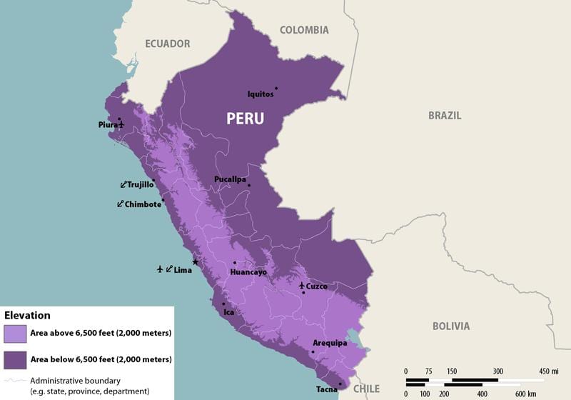 bản đồ của zika Peru