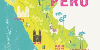 Bản đồ của Peru cho trẻ em