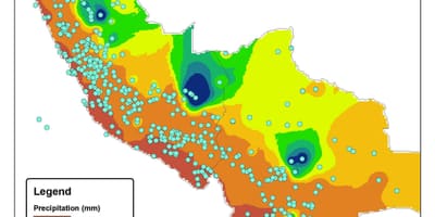Bản đồ của Peru khí hậu