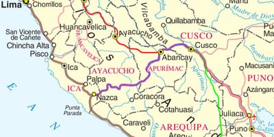 Bản đồ của khu Peru