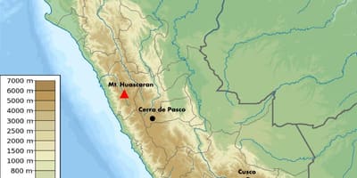 Độ cao bản đồ Peru