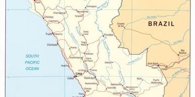 Bản đồ của Peru kỳ