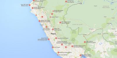 Sân bay ở Peru bản đồ