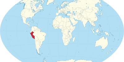 Peru nước trong bản đồ thế giới