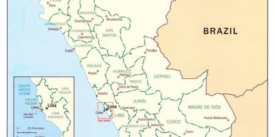 Bản đồ đang ở Peru