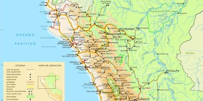 Bản đồ của miền bắc Peru