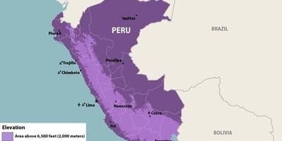Bản đồ của zika Peru